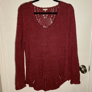 En Creme - Maroon Sweater